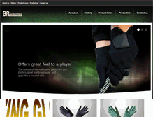 Tablet Screenshot of golfglovemanufacture.com